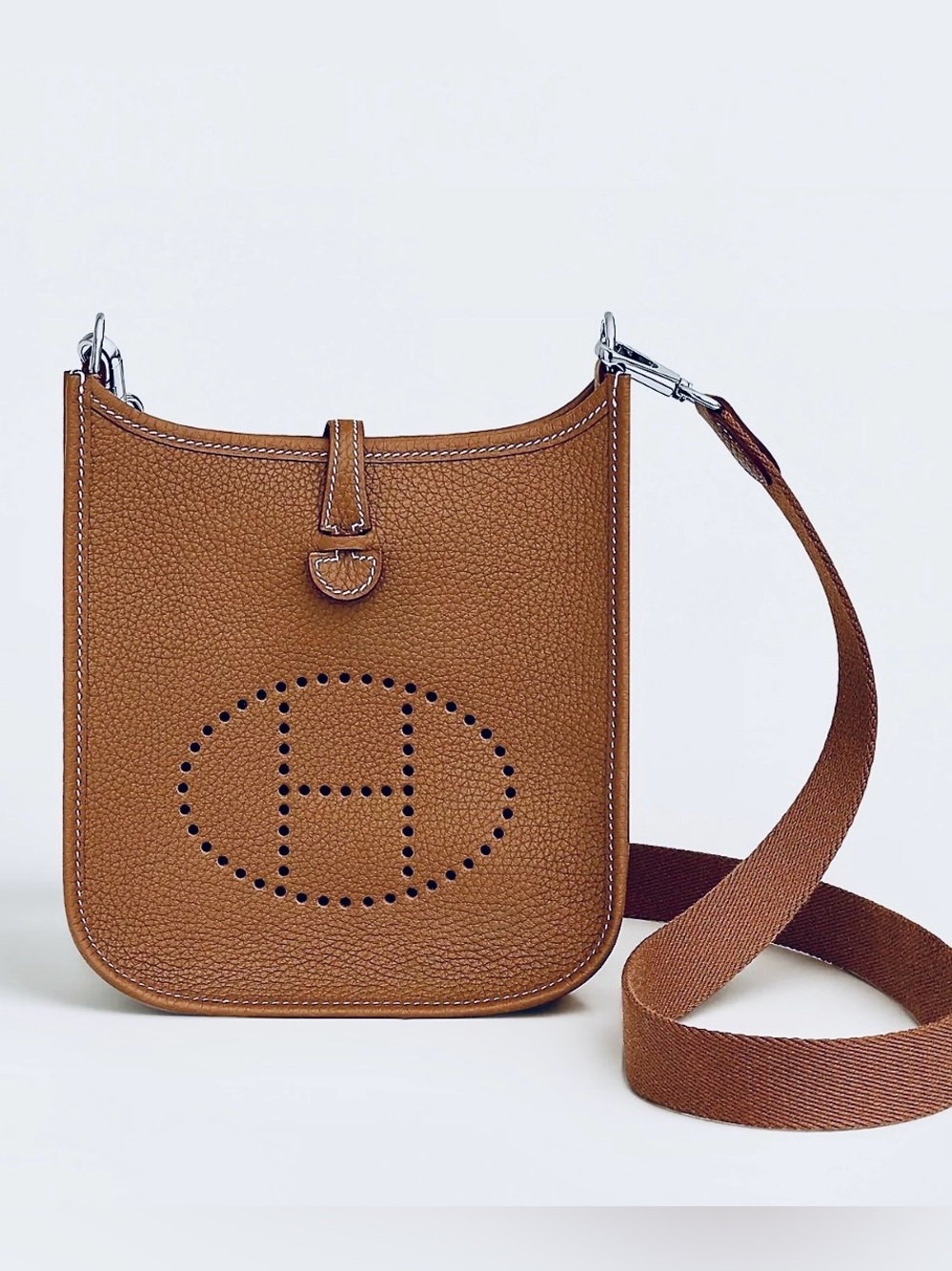 Hermes MiNi Evelyne Leather Crossbody, Shoulder Women's Bag, BNIB